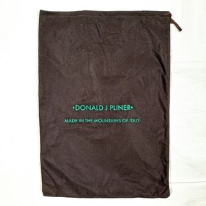 Donald J Pliner Brown Dust Cover Drawstring Pouch Bag